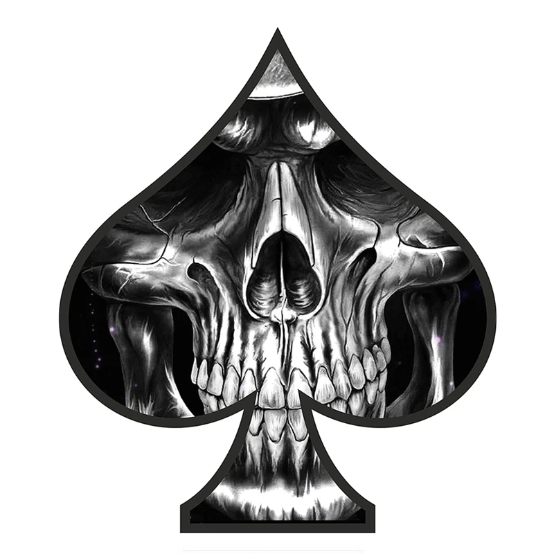 Наклейка для автомобиля с черепом Dawasaru Ace of Spades индивидуальная наклейка ноутбука