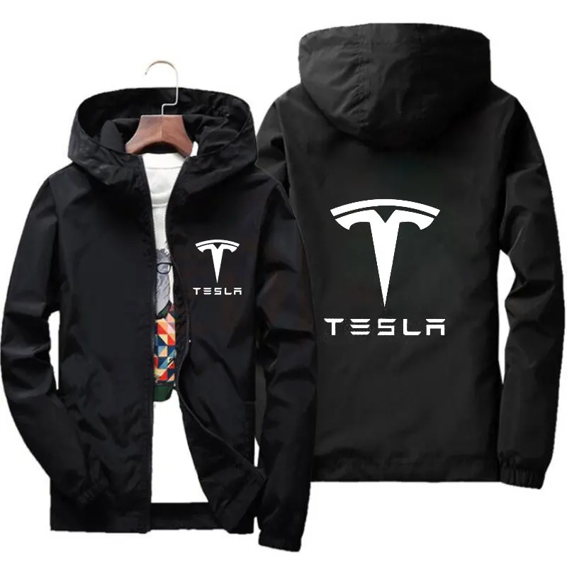 Куртка Tesla с капюшоном для молодых мужчин уличная стильная тонкая куртка на