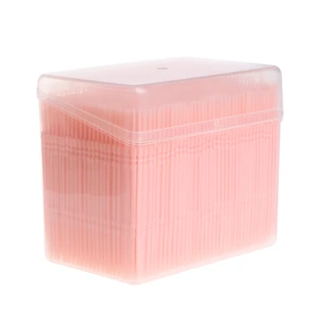 

2020 New 1100Pcs/Box Double-headed Teeth Cleaning Brush Stick Floss Pick Soft Toothpick