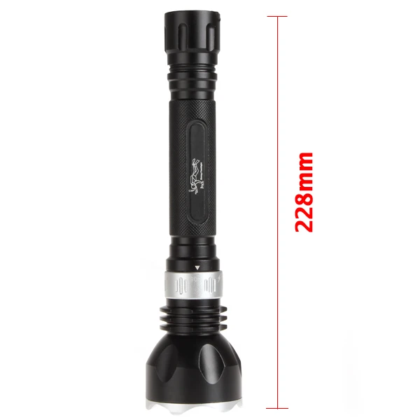 SecurityIng 1600 Lumens XM-L T6 LED Waterproof Diving Flashlight Powerful LED Flashlight with 5 Switch Modes for Outdoor Hiking