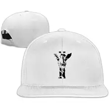 Черная бейсболка с жирафом, плоская кепка, Регулируемая Кепка s для мужчин/женщин