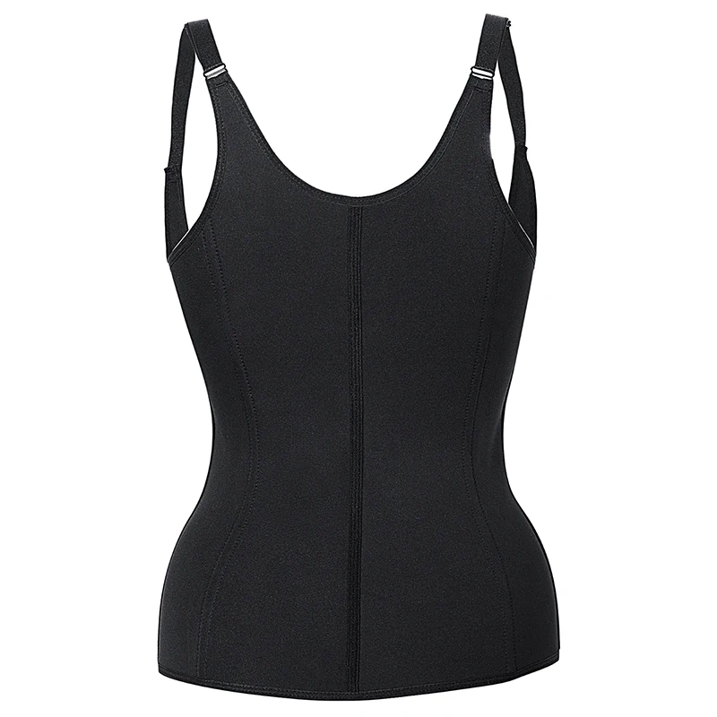 best tummy control shapewear uk Women Waist Trainer Corset Zipper Vest Body Shaper Cincher Shapewear Slimming Belt Sports Girdle Neoprene Sauna Tank Top best shapewear for tummy and waist