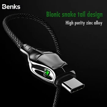

Benks 5A USB Type C Cable Fast Charging For Huawei Mate 30 20 P30 P20 Pro Samsung S9 S10 For Xiaomi Mi 8 USB-C Charger Data Cord