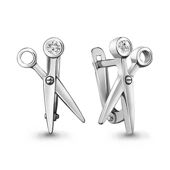

AQUAMARINE earrings with cubic zirconia, silver 925