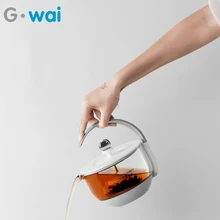 220 В автоматический чайник бытовой с высоким боросиликатным стеклом Электрический чайник умный сенсорный экран управление 500 мл