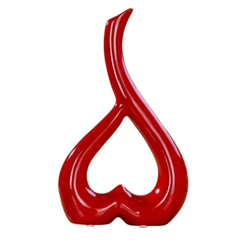 

Ceramic Flower Vase Home Decor Wedding Festival Elegant Creative Floral Vase Office Desktop Decoration Crafts Gift Red