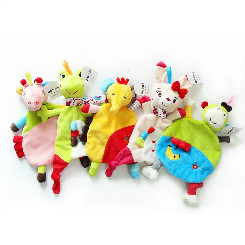 

Soft Baby Plush Handkerchief Infant Placate Towel Baby Plush Toys Comfort Towel Sleep Appease Baby Sensory Development