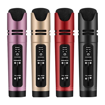 

Karaoke Microphone Sing Recording For Mobile Phone Computer Condenser Microphone Online Live Streaming & Youtube Video