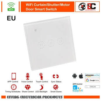 

Wifi Curtain/Shutter/Motor Door Smart Switch App Control Work with Alexa Google HomeTouch Touch EU