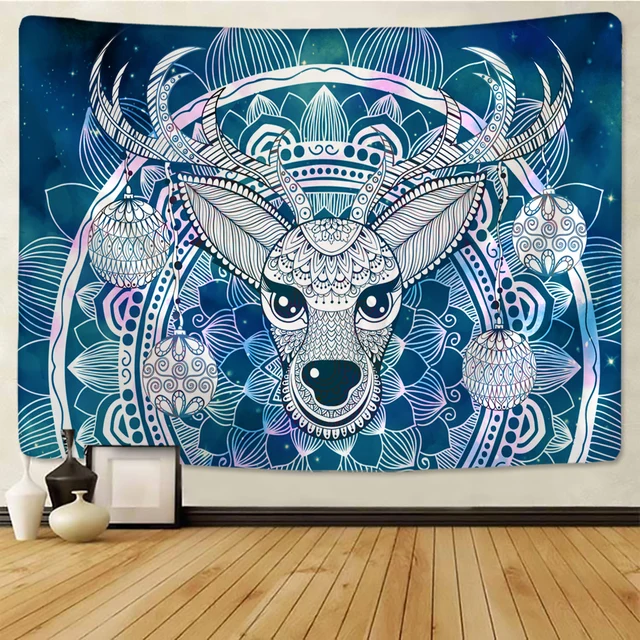 Simple Reindeer Tapestry Wall Hanging