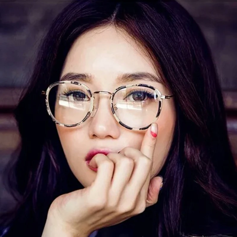 

Vintage Transparent Round Glasses Women Clear Lens Optical Eyeglasses Frame Men Myopia Prescription Frames Spectacles Eyewear