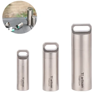 

Waterproof Titanium Pill Portable Storage Box First Aid Medicine Storage Ware