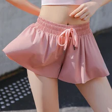 Женские спортивные шорты быстросохнущая тренировка бега трусцой для бега йоги свободные шорты X85