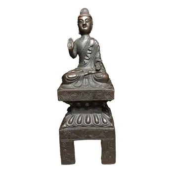 

LaoJunLu Red Buddha Statue Of The Northern Wei Dynasty Imitation antique bronze masterpiece collection of solitary Chinese
