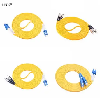 

Double SC LC ST FC UPC to LC UPC Simplex 2.0mm 3.0mm PVC Single Mode Fiber Patch Cable Fiber Optic Patch Cord Cable 1m 2m 3m 50m