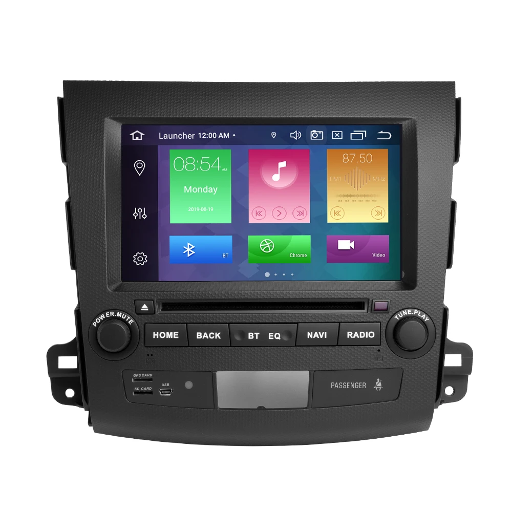 Ips DSP 4G 64G 2 Din Android 9,0 автомобильный мультимедийный плеер для Mitsubishi Outlander 2007-2011авторадио gps Navi DVD стереосистема стерео