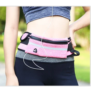 

Travel multifunctional Sports pocket mini fanny pack for men women Portable convenient USB waist pack waterproof phone belt bag