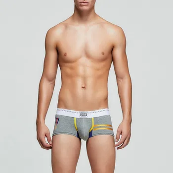 

Stripe Printing Boxer Men Low Waisted Thin Breathable Panties Comfortable Underpants Sexy Men Underwear Boxer Calzoncillo Hombre