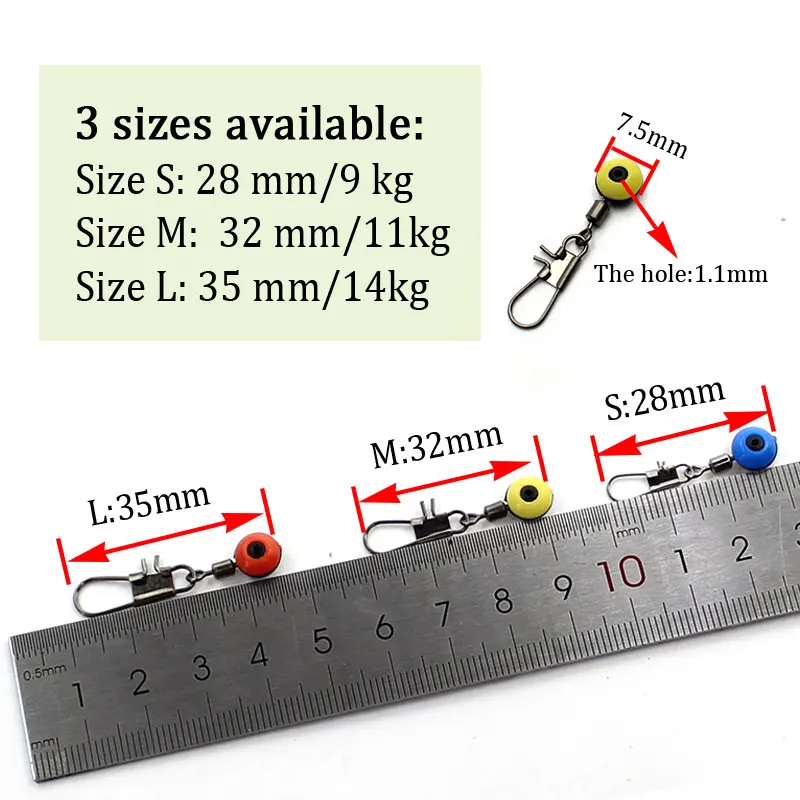 Carp Fishing Accessories 25pcs Feeder Fishing Swivel Barrel With Snap