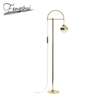 Современные металлические золотые светодиодные лампы для пола, гостиной, офиса, напольные украшения, освещение, отель, кабинет, Кухонные светильники, стоячая лампа