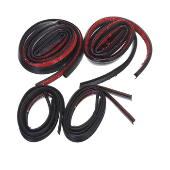 

8pcs Car Door Rubber Sealing Seal Strip Set Wind Noise Against For Tesla Model 3