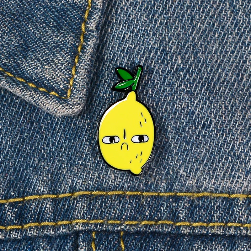 Брошь с эмалью из мультфильма envy Lemon рубашка отворотом футболка сумка брошь