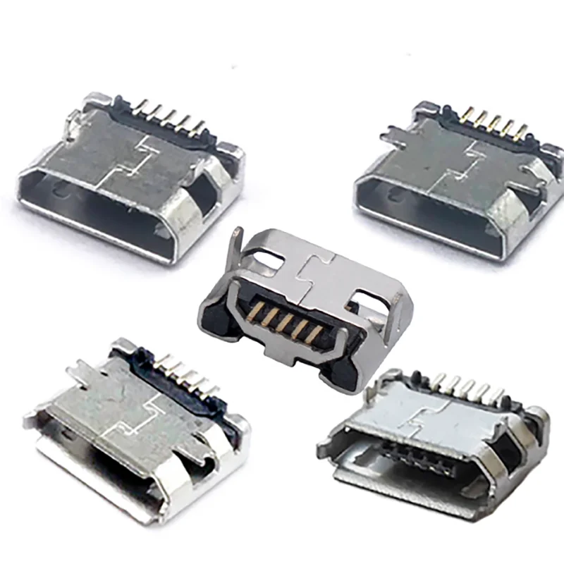 100 шт. разъёмы micro USB 5Pin DIP Type B SMT Micro | Обустройство дома