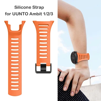 

Silicone Rubber Watch Band Strap Belt w/ Buckle for Suunto Ambit Series 1/2/3