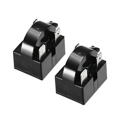 

2 Pcs 15 Ohm 3 Pin Refrigerator PTC Starter Relay Black