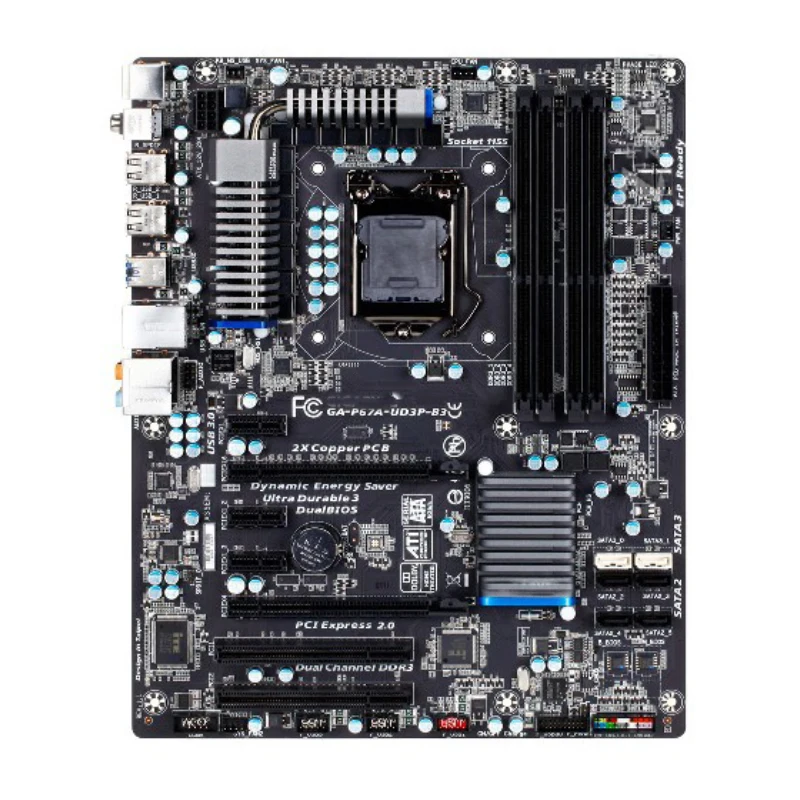 

For Gigabyte GA-P67A-UD3P-B3 Desktop motherboard Intel P67 chipset LGA 1155 ATX DDR3 SATA3.0 100% tested intact