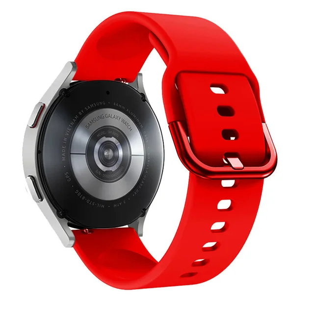 20mm/22mm strap For Samsung Gear S3 frontier Huawei GT 2/pro Silicone bracelet Galaxy watch 3/46mm/42mm/Active 2/4/Classic band Red