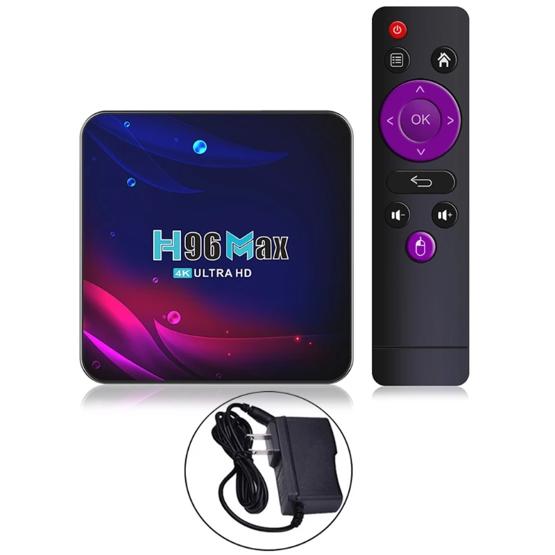 Smart TV Box H96 Max V11 RK3318 Quad-Core for-Android TV BOX 4K 16/32/64GB Media Player - ANKUX Tech Co., Ltd