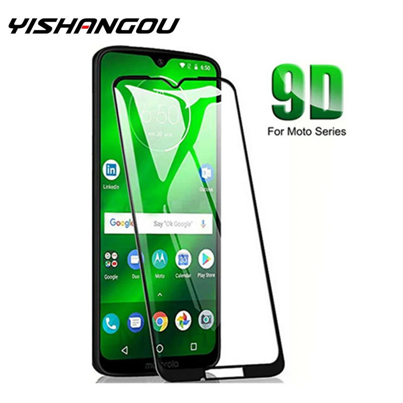 Закаленное стекло YISHANGOU 9D с полным покрытием защитная пленка HD для Motorola Moto G7 Play Power