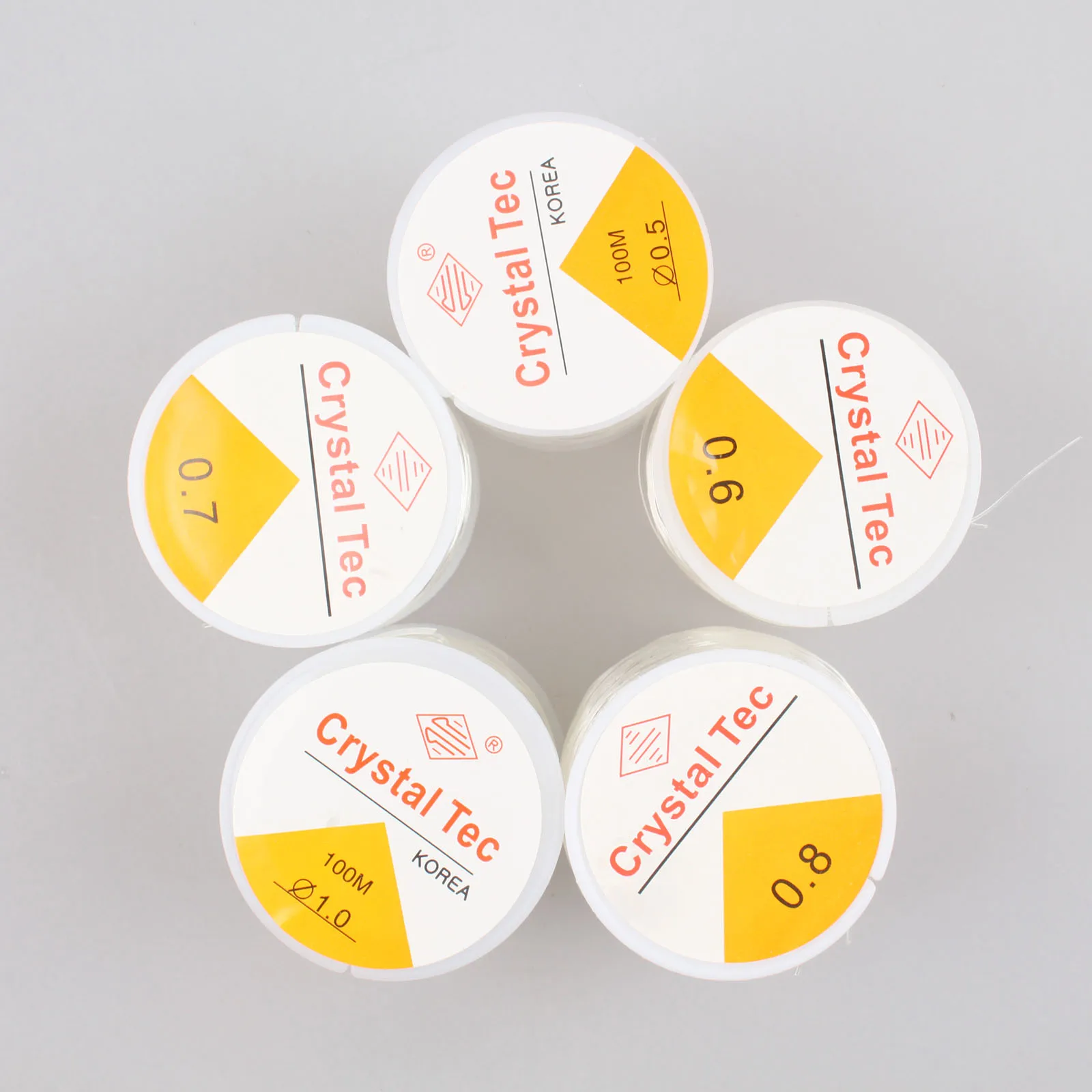 크리스탈 스트링 고무 탄성 스레드 0.5 0.6 0.7 0.8 1.0mm 쥬얼리 파인딩 비즈 라인, DIY 팔찌 쥬얼리 제작