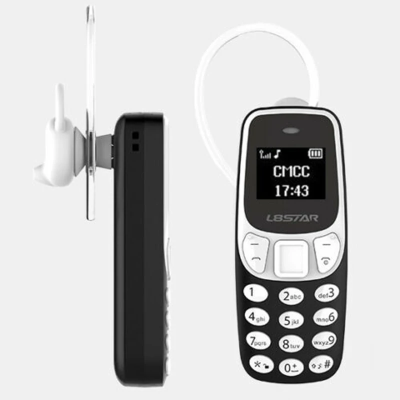 BM90 компактный сотовый телефон с GSM 0 66 дюйма OLED дисплей 260 мАч ушным крючком