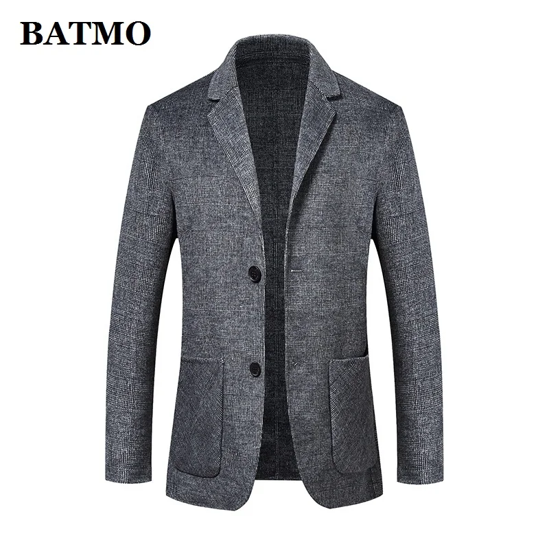 

BATMO 2021 new arrival autumn wool casual blazer men,mens jackets 88021-1