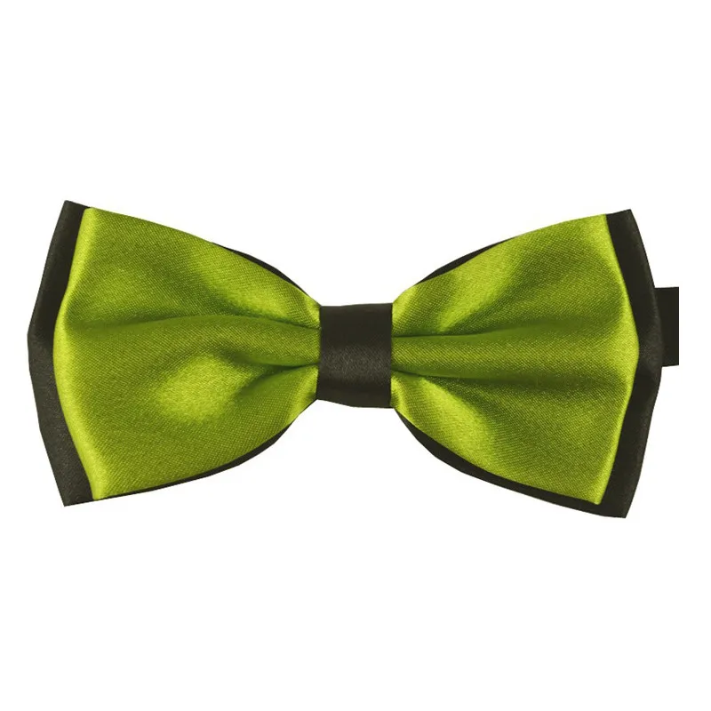 Green yellow Black Галстук-бабочка формальный коммерческий галстук-бабочка модный мужской свадебный смокинг Классический галстук-бабочка YJB0005a - Цвет: Green yellow Black