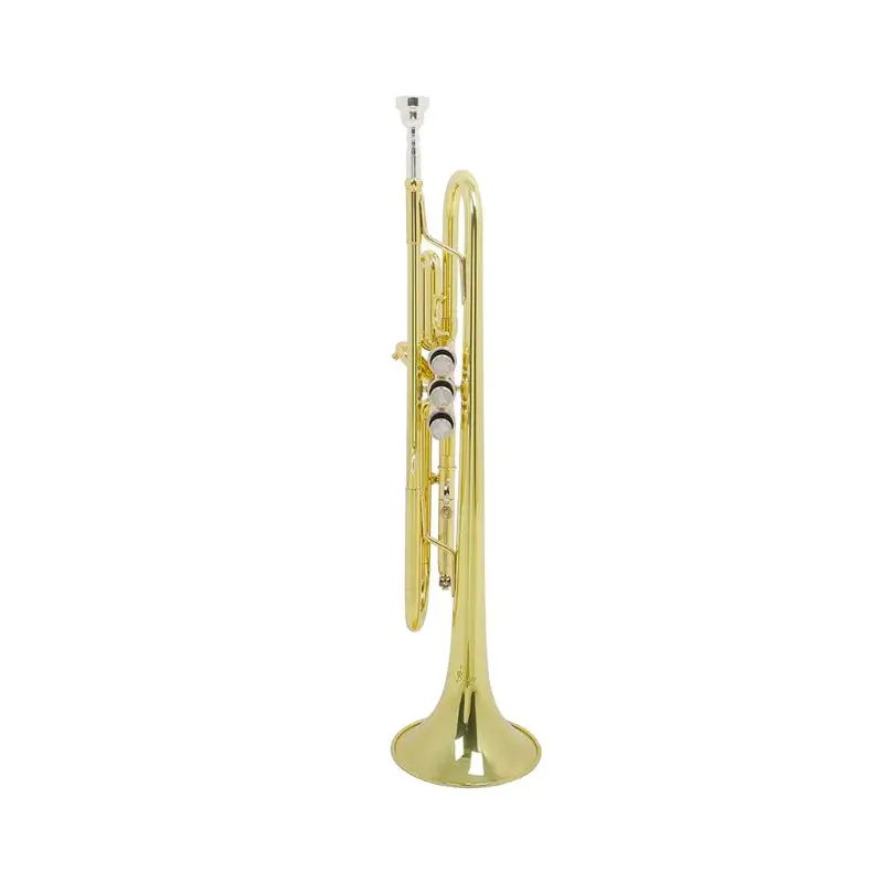 

Trumpet Bb B Flat Durable Brass Trumpet with a Silver-plated Mouthpiece M7DC