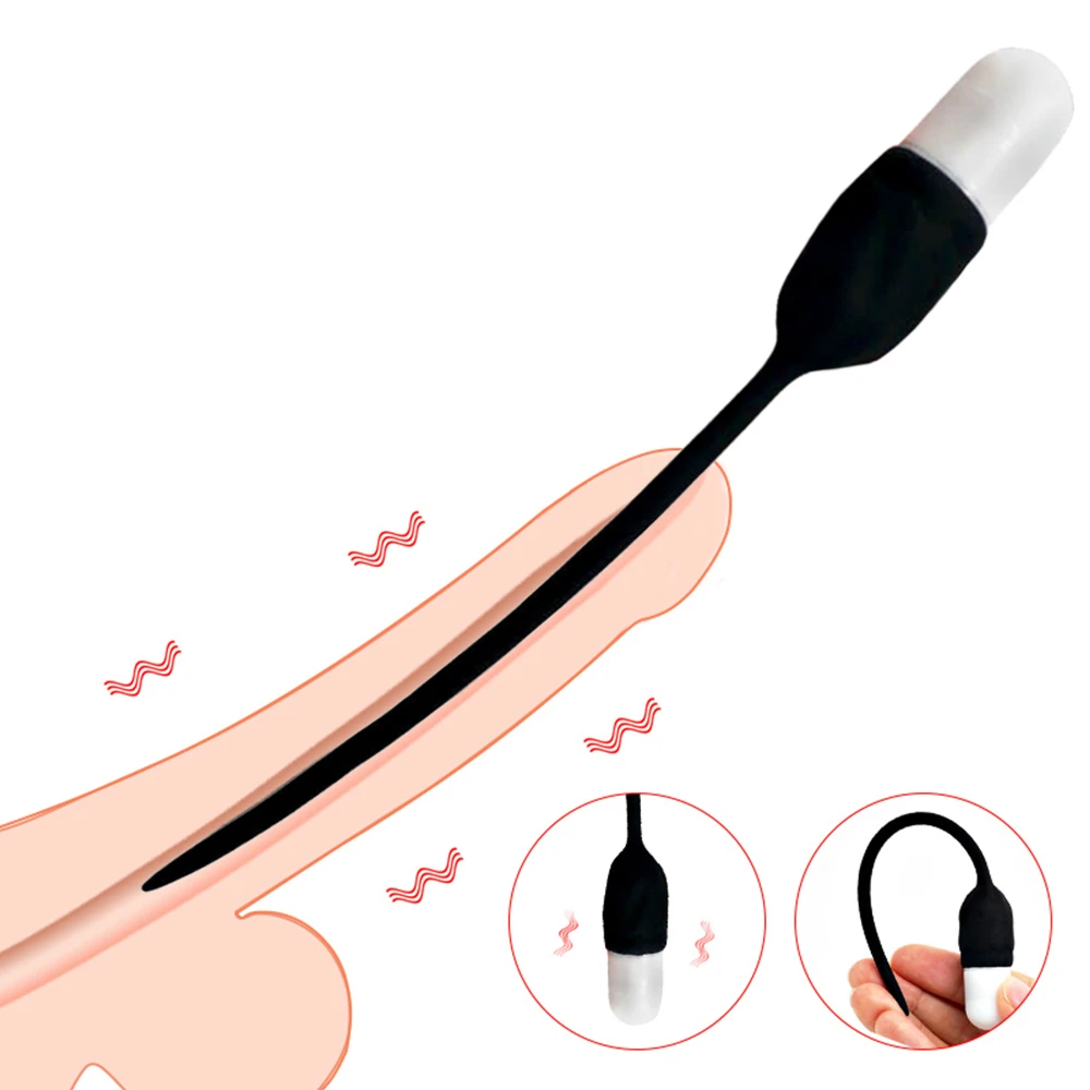 

7 Frequency Urethral Vibrator Catheter Penis Plug Sex Toys for Men Vibrating Urethral Plug Penis Insertion Urethra Sound Dilator