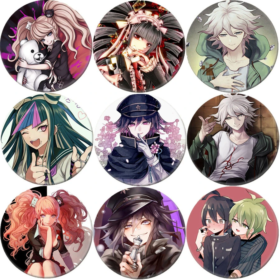 Cute Anime Danganronpa Trigger Happy Havoc Monokuma Brooch Cosplay Badge Backpacks Button Women Clothes Xmas Gift Dwlp Brooches Aliexpress