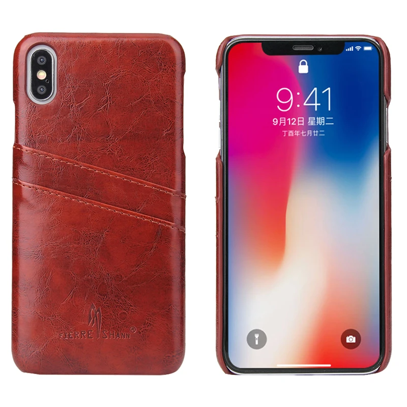 iphone xs max 油蜡纹插卡后壳 (5)
