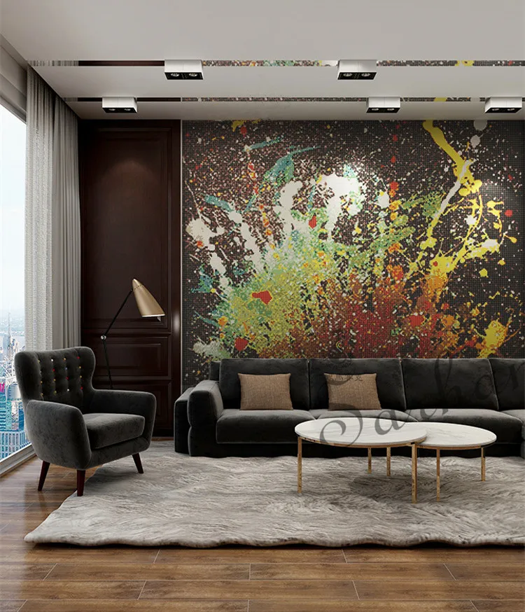 

Glass mosaic mural Abstract modern painting 2020 new style