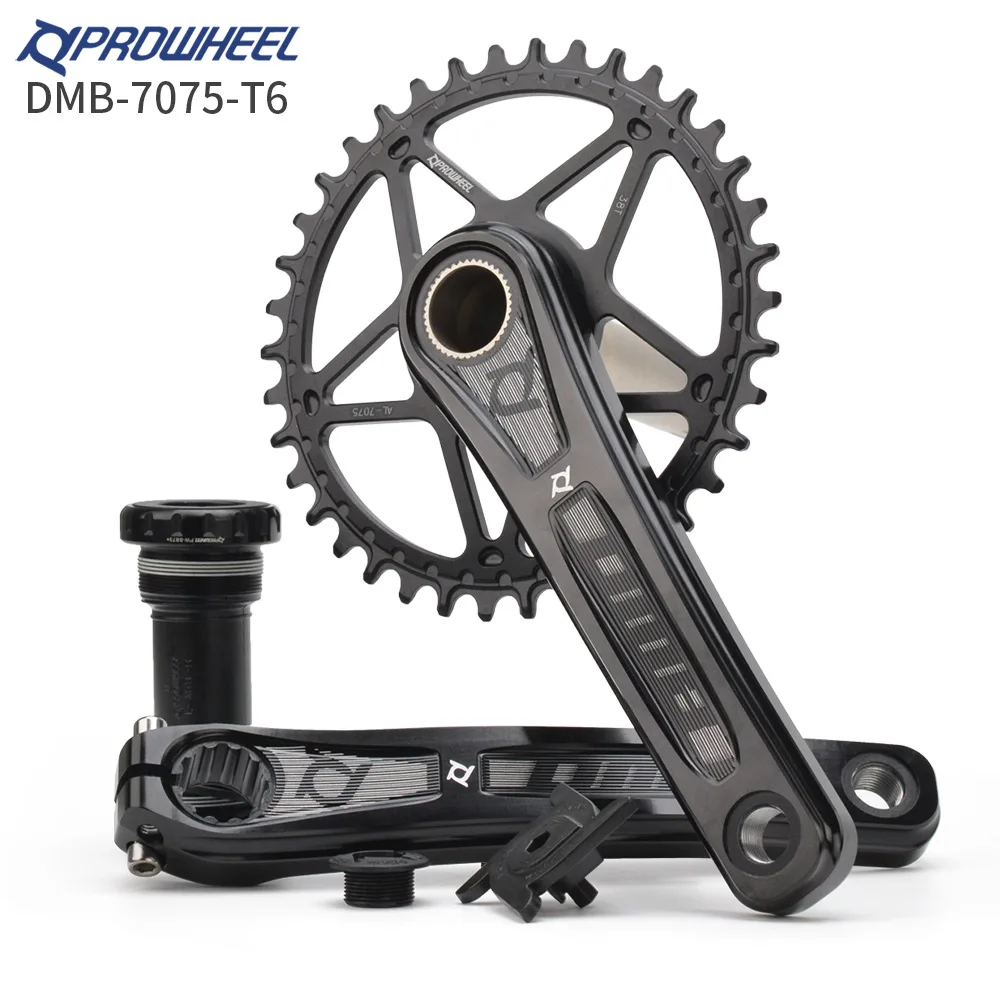 Prowheel DMB Crankset MTB Bike 170/175mm Crank GXP Narrow Wide Sprocket