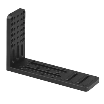 

Universal Mini Single Vertical Clapper Quick Mount L Plate Pure Black Full Aluminum Camera Handle Right Angle Plate