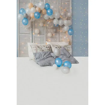 

Vinyl indoor room balloons portrait newborn children photography backdrop for photo studio props