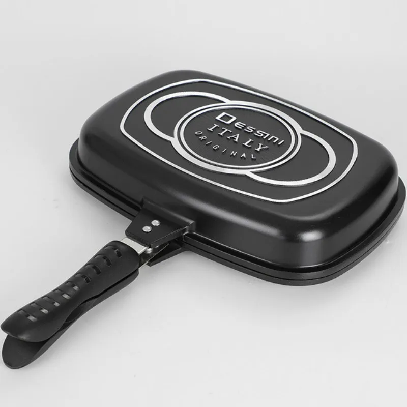 

Frying Pan-Non Stick Cast Double Side Foldable Flipping Griddle Steak Cookware Pancake Frittata Pan Cooking tools For Kitchen257