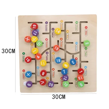 

Kids Toys Montessori Wooden Toys Maze Slide Puzzle Jigsaw Board Alphabet Digital Matching Early Educational Toys For Children