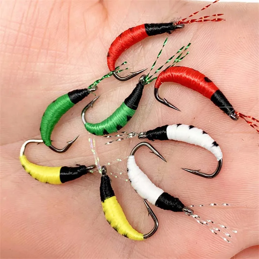 40-126pcs Bionic Insect Fly Fishing Hook Trout Lures fishing lure Flies  Nymphs Ice Fishing Lure Artificial Bait for Pesca - AliExpress