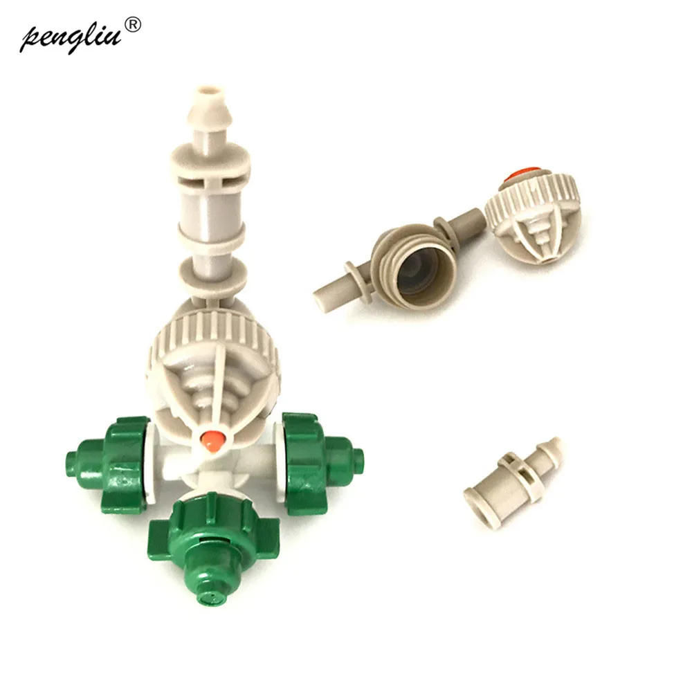 20Pcs Fogger Sprayer With 4/7 mm Hose Greenhouse Humidification Automatic Irrigation Equipment Gardening Sprinkler IT221 | Дом и сад