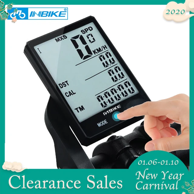 US $9.87 INBIKE Rainproof Large Screen Bicycle Computer 2.8'' Wireless Bike Computer Speedometer Odometer Cy